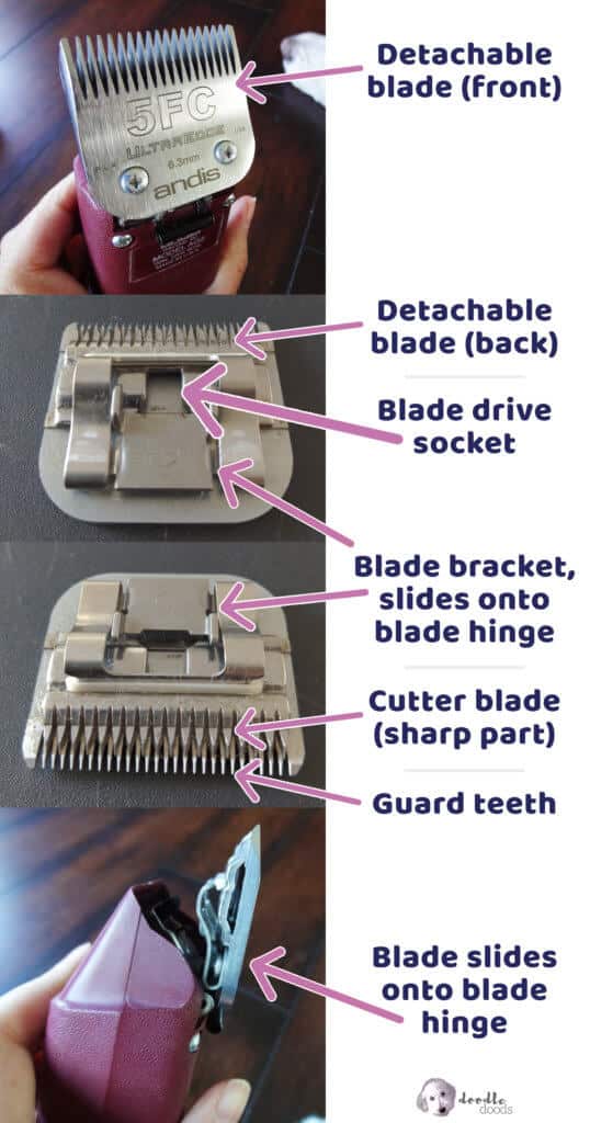 andis detachable clipper blade diagram