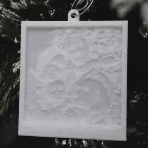 Personalized Photo Lithophane Christmas Ornament