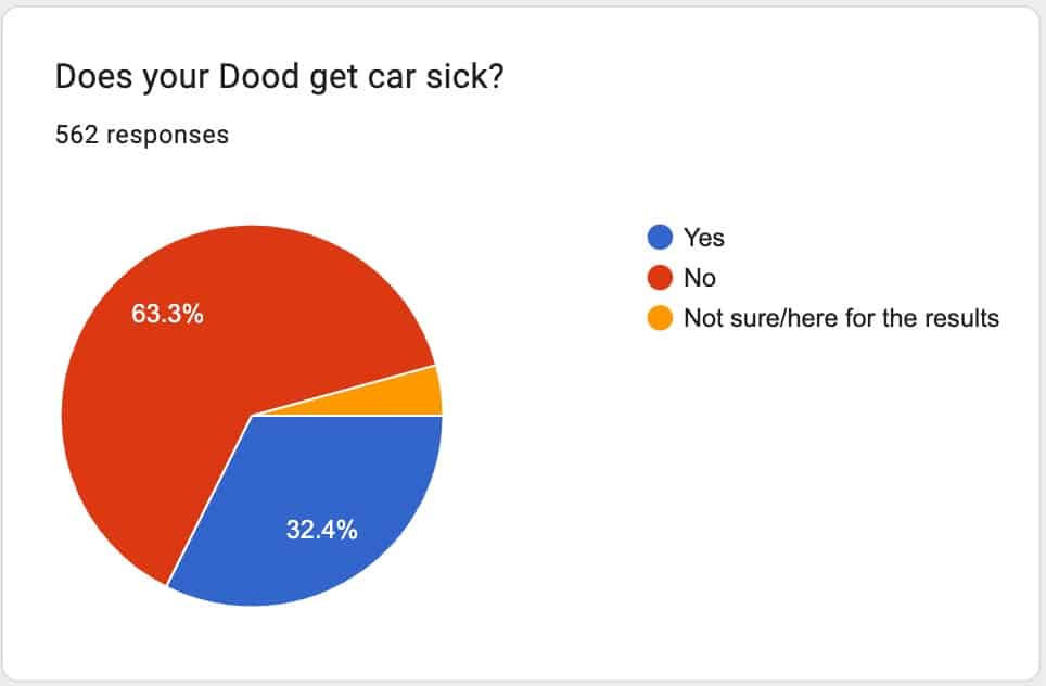 dog car sickness poll results