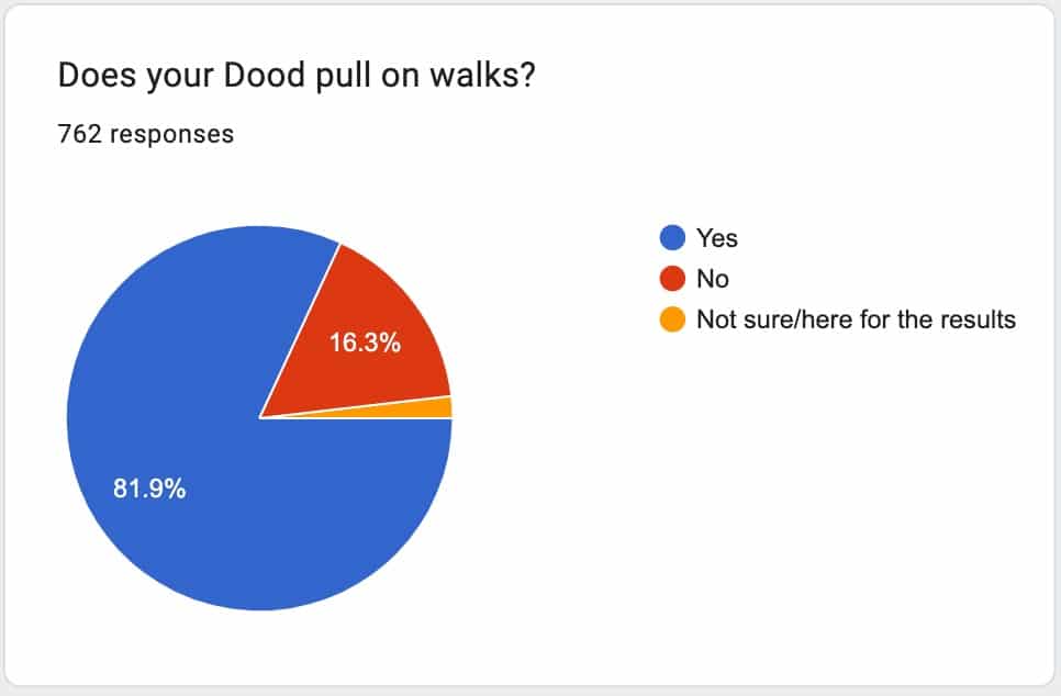 how to stop dog from pulling on leash poll results